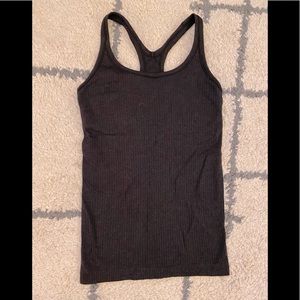 Black lululemon racer back tank